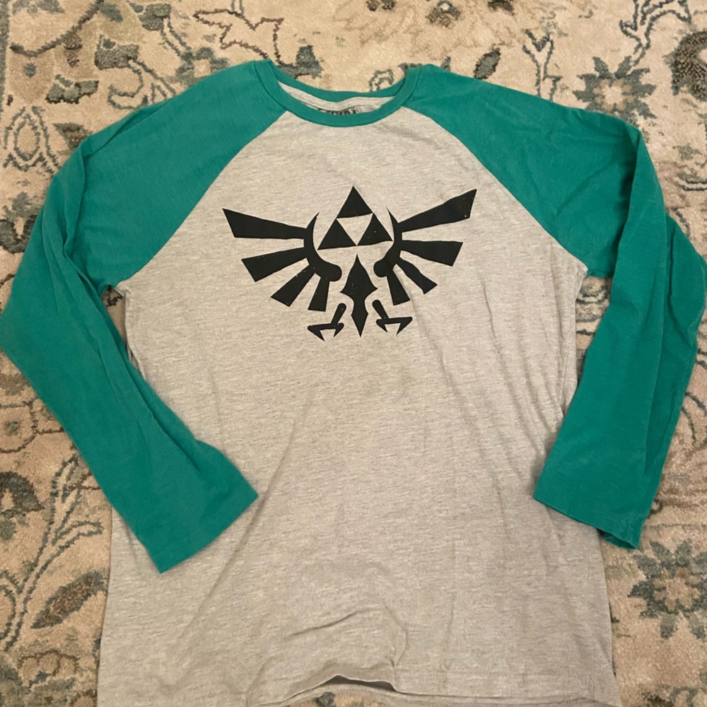 Legend of Zelda long sleeve three-quarter sleeve T-shirt size large